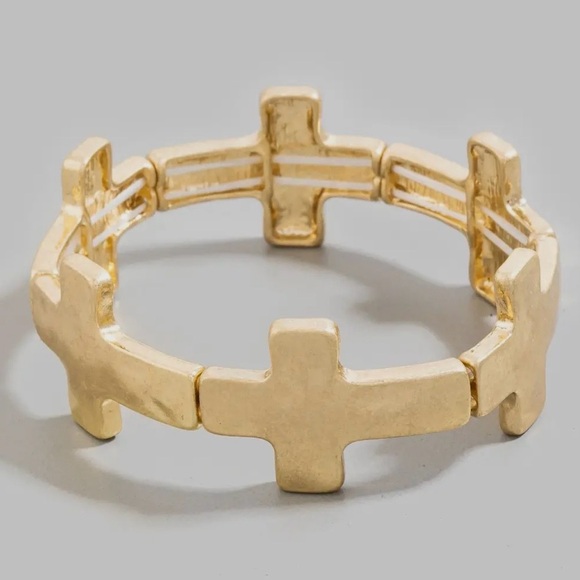 Jewelry - Gold Cross Link Bracelet